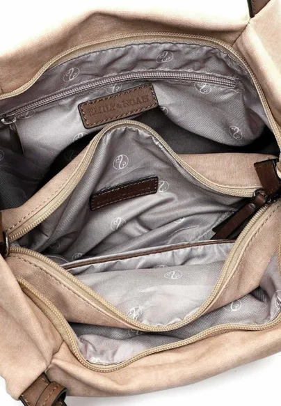 EMILY & NOAH mit Bag in Bag Shopper Taupe Lederimitat EMILY & NOAH mit Bag in Bag Shopper Taupe Lederimitat