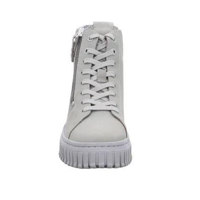 TAMARIS Mid Cut Sneaker Hellgrau Leder TAMARIS Mid Cut Sneaker Hellgrau Leder
