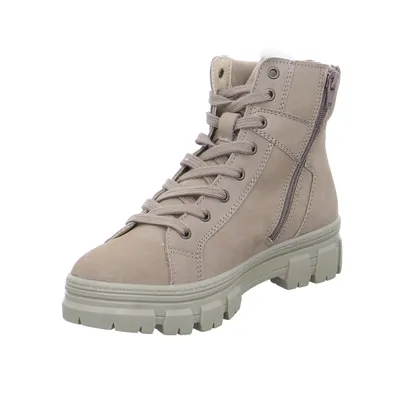 SCHUHENGEL Boot Taupe Leder SCHUHENGEL Boot Taupe Leder