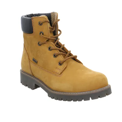 SABALIN Schnür-Boot Jungen-Winter-Bottine Cognac Leder SABALIN Schnür-Boot Jungen-Winter-Bottine Cognac Leder