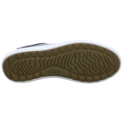 CLARKS Halbschuhe Sneaker Blau Leder CLARKS Halbschuhe Sneaker Blau Leder