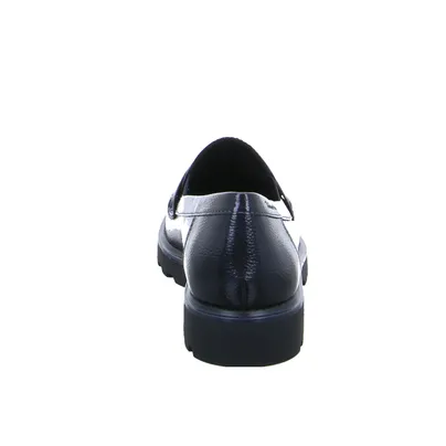 TAMARIS Slipper Navy Lederimitat TAMARIS Slipper Navy Lederimitat