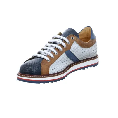 EXTON Halbschuhe Sneaker Blau Leder EXTON Halbschuhe Sneaker Blau Leder