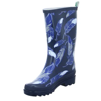 BECK Damen-Gummistiefel Blau Synthetik 