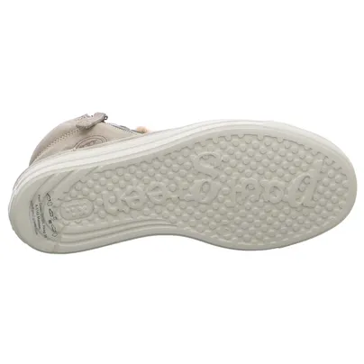 PAUL GREEN Mid Cut Sneaker Beige Leder 