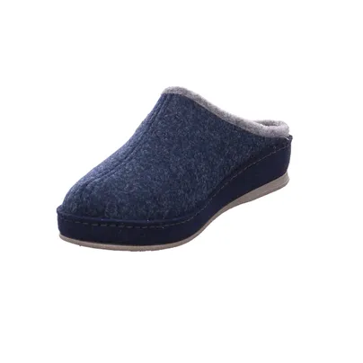 SCHAWOS Hausschuh Blau Textil 