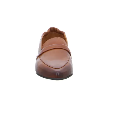 SCHUHENGEL Slipper Cognac Leder 