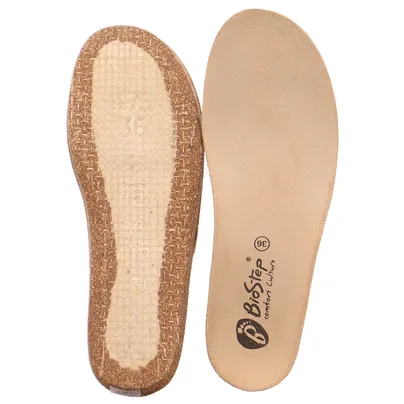 BIOSTEP Fussbettsohle Sohlen Beige Leder BIOSTEP Fussbettsohle Sohlen Beige Leder