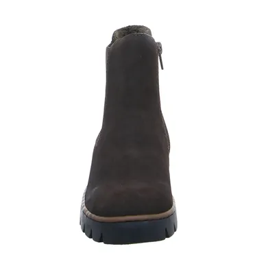 RIEKER Stiefelette Braun Lederimitat RIEKER Stiefelette Braun Lederimitat