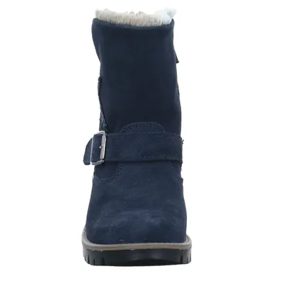 SCHUHENGEL Stiefelette Kleinkinder-Winterstiefel Dunkelblau Leder SCHUHENGEL Stiefelette Kleinkinder-Winterstiefel Dunkelblau Leder