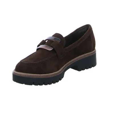 TAMARIS Slipper Braun Leder TAMARIS Slipper Braun Leder
