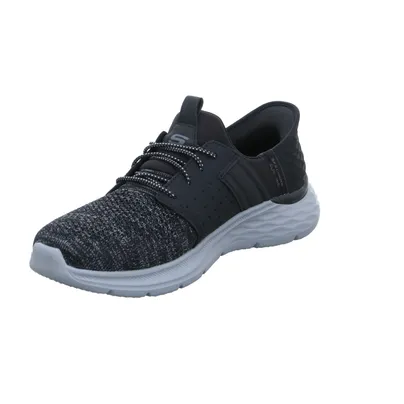 SKECHERS Air-Cooled Memory Foam Halbschuhe Sneaker Stoff Schwarz Synthetik SKECHERS Air-Cooled Memory Foam Halbschuhe Sneaker Stoff Schwarz Synthetik