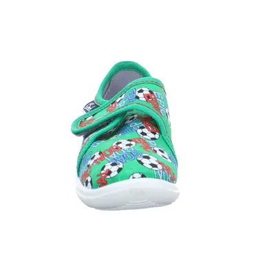 BECK Unisex Kinder-Hausschuh Grün Textil 