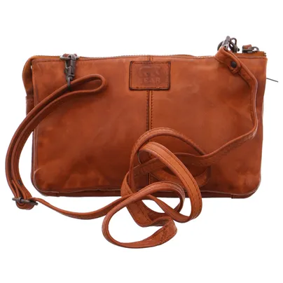 BEAR DESIGN Umhängetasche Cognac Leder BEAR DESIGN Umhängetasche Cognac Leder