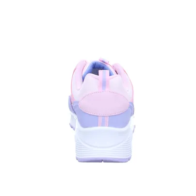 SKECHERS Sneaker Mädchen-Halbschuh Binder Rosa Lederimitat 