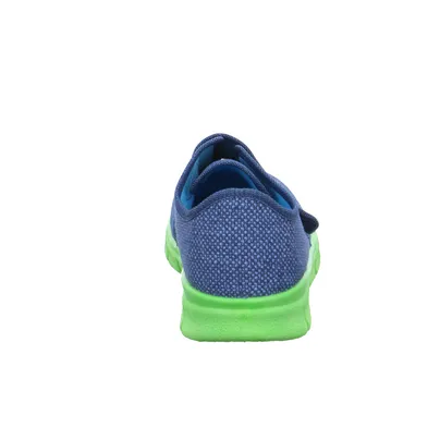SUPERFIT Unisex Kinder-Hausschuh Jeansblau Textil SUPERFIT Unisex Kinder-Hausschuh Jeansblau Textil