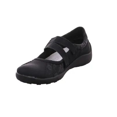 REMONTE mit Wechselfussbett Ballerina Schwarz Lederimitat REMONTE mit Wechselfussbett Ballerina Schwarz Lederimitat