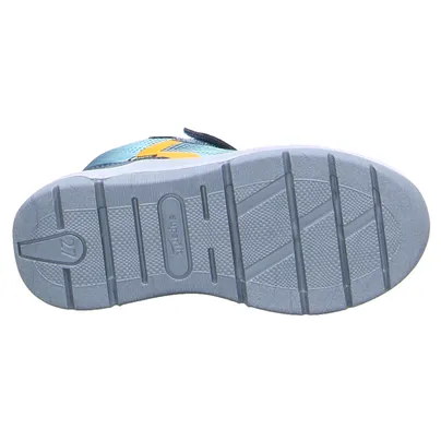 SUPERFIT Sneaker high Kleinkinder-Halbschuh Klett Blau Textil 
