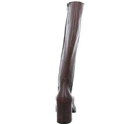 SCHUHENGEL Stiefel Mittelbraun Leder SCHUHENGEL Stiefel Mittelbraun Leder