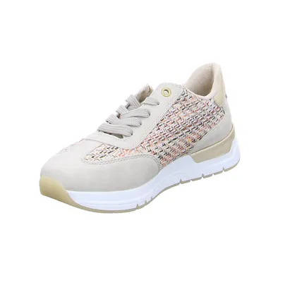 RIEKER Sneaker Beige Lederimitat 