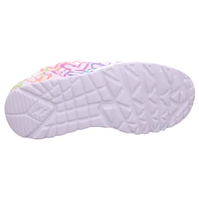 SKECHERS Sneaker Mädchen-Halbschuh Binder Weiss Lederimitat SKECHERS Sneaker Mädchen-Halbschuh Binder Weiss Lederimitat
