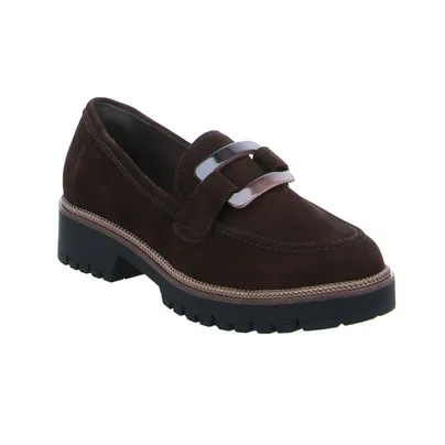 TAMARIS Slipper Braun Leder TAMARIS Slipper Braun Leder