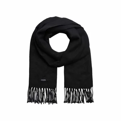 JACK & JONES Fransen Schal Schwarz Textil JACK & JONES Fransen Schal Schwarz Textil