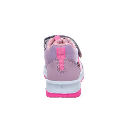 SUPERFIT Kleinkinder-Halbschuh Klett Rosa Textil  Sneaker high 