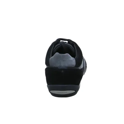 GEOX Halbschuhe Sneaker Schwarz Leder 