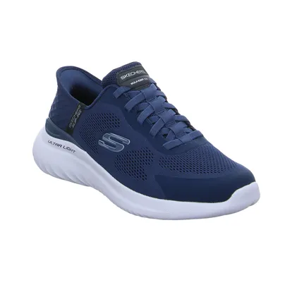 SKECHERS Air-Cooled Memory Foam Halbschuhe Sneaker Stoff Blau Synthetik SKECHERS Air-Cooled Memory Foam Halbschuhe Sneaker Stoff Blau Synthetik