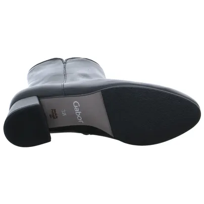 GABOR mit Wechselfussbett Stiefelette Schwarz Leder 
