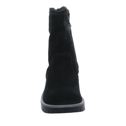 IMAC Stiefelette Mädchen-Winter-Bottine Schwarz Leder IMAC Stiefelette Mädchen-Winter-Bottine Schwarz Leder