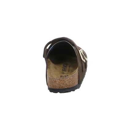 BIRKENSTOCK Pantolette Braun Leder BIRKENSTOCK Pantolette Braun Leder
