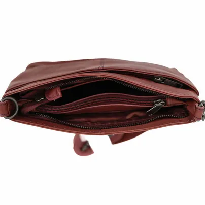 BEAR DESIGN Umhängetasche Bordeau Leder BEAR DESIGN Umhängetasche Bordeau Leder