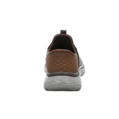 SKECHERS Air-Cooled Memory Foam Halbschuhe Sneaker Stoff Braun Synthetik 