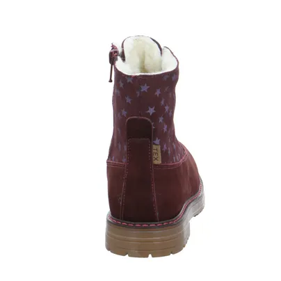 SCHUHENGEL Schnürstiefel Kleinkinder-Winterstiefel Dunkelrot Leder SCHUHENGEL Schnürstiefel Kleinkinder-Winterstiefel Dunkelrot Leder