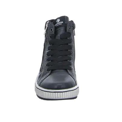 REMONTE mit TEX Membrane Mid Cut Sneaker Schwarz Leder 
