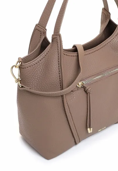SURI FREY Shopper Taupe Lederimitat 