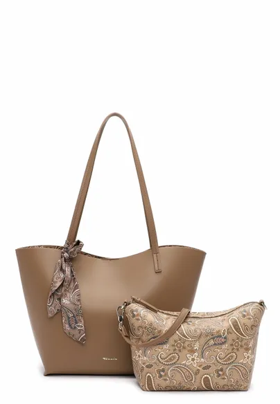 TAMARIS Shopper Taupe Lederimitat TAMARIS Shopper Taupe Lederimitat