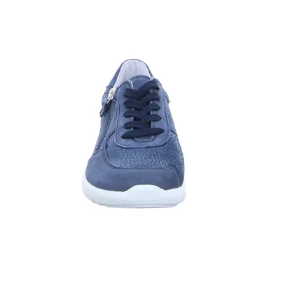 VAN DER LAAN Comfort-Schnürer Blau Leder VAN DER LAAN Comfort-Schnürer Blau Leder
