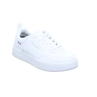 BUGATTI SHOES Halbschuhe Sneaker Weiss Lederimitat 