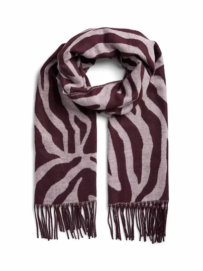 PIECES Schal mit Fransen Schal Bordeau Textil PIECES Schal mit Fransen Schal Bordeau Textil