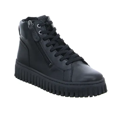 TAMARIS Mid Cut Sneaker Schwarz Leder 