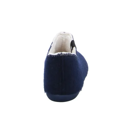 VAN DER LAAN Hausschuh Blau Textil VAN DER LAAN Hausschuh Blau Textil