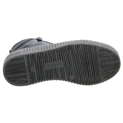 GABOR Mid Cut Sneaker Schwarz Leder GABOR Mid Cut Sneaker Schwarz Leder