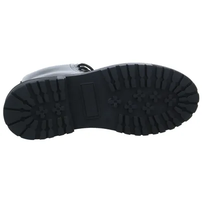 SCHUHENGEL mit Wollfutter Boot Schwarz Leder 