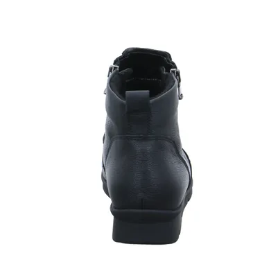 WALDLÄUFER mit Wechselfussbett Comfort-Stiefelette Schwarz Leder WALDLÄUFER mit Wechselfussbett Comfort-Stiefelette Schwarz Leder