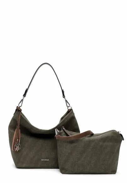 EMILY & NOAH mit Bag in Bag Beuteltasche Olive Lederimitat EMILY & NOAH mit Bag in Bag Beuteltasche Olive Lederimitat