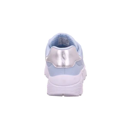SKECHERS Sneaker Mädchen-Halbschuh Binder Hellblau Lederimitat 