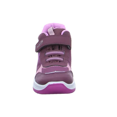 SUPERFIT Sneaker high Kleinkinder-Halbschuh Klett Dunkelrot Textil 